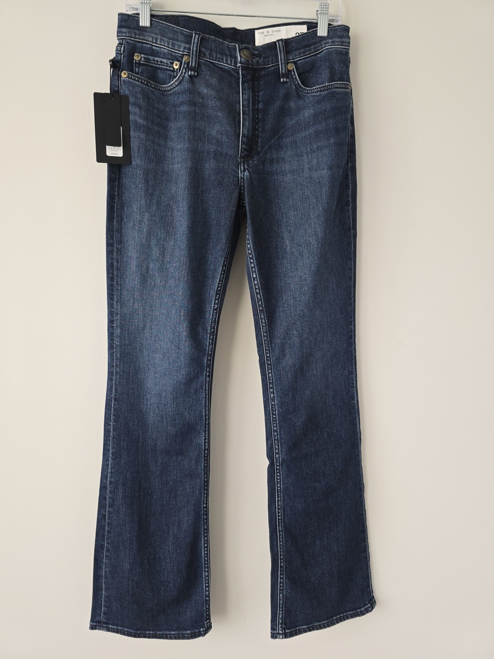 Rag & Bone The Payton Mid Rise Bootcut Jeans 27 Dark Wash NWT